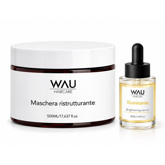 Maschera ristrutturante  e olio illuminante