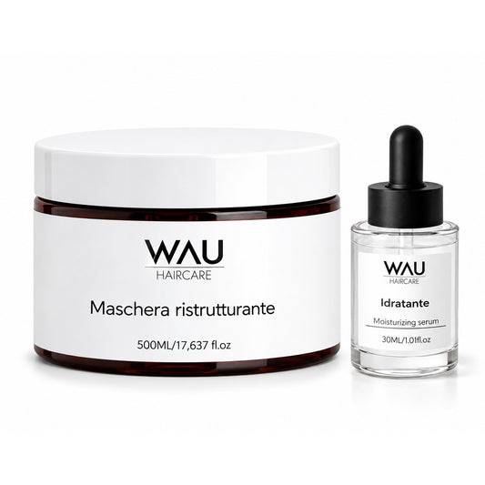 Maschera ristrutturante e olio  idratante
